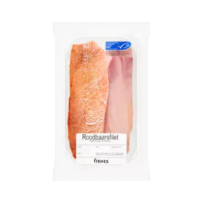 Fishes Roodbaarsfilet met Huid 2 Stuks