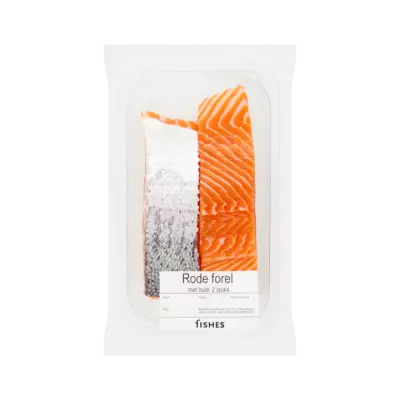 Fishes Rode Forel met Huid 2 Stuks