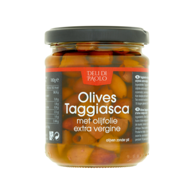 Deli di Paolo Olijven Taggiasca met Olijfolie