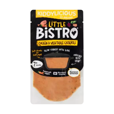 Kiddylicious Little Bistro Kip & Groenten Ovenschotel 7+ Maanden