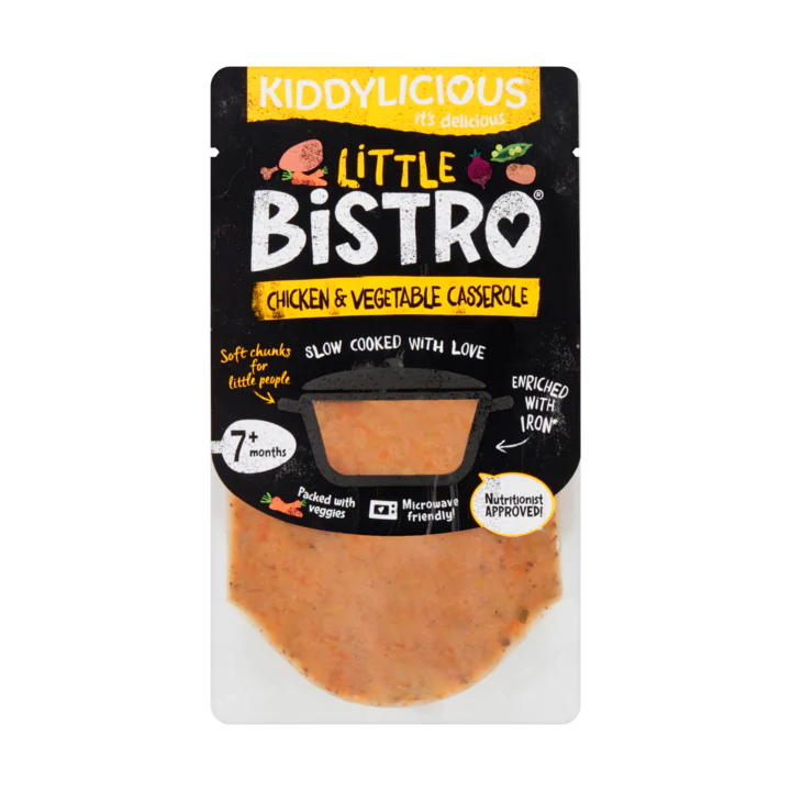Kiddylicious Little Bistro Kip & Groenten Ovenschotel 7+ Maanden