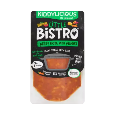 Kiddylicious Little Bistro Pasta met Groenten en Kaas 7+ Maanden
