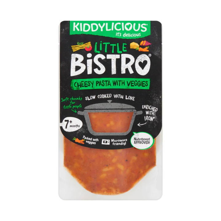 Kiddylicious Little Bistro Pasta met Groenten en Kaas 7+ Maanden