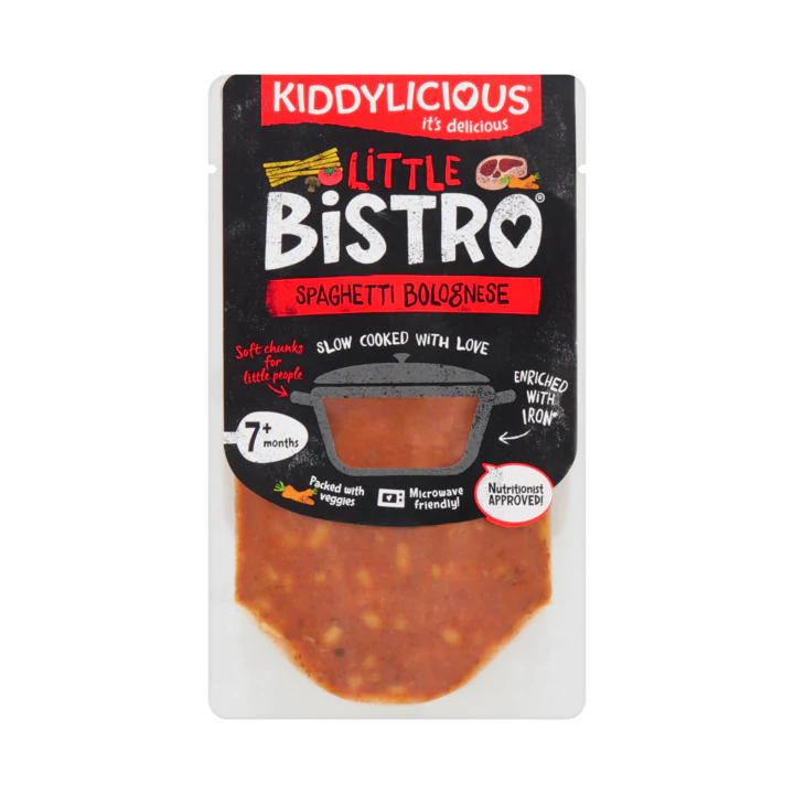 Kiddylicious Little Bistro Spaghetti Bolognese 7+ Maanden