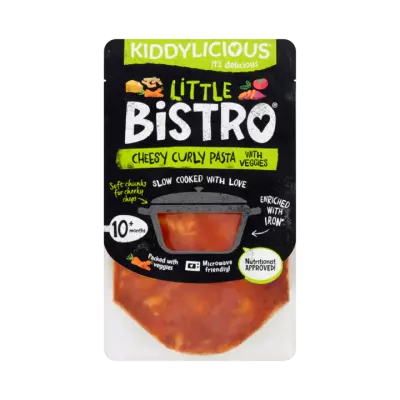 Kiddylicious Little Bistro Gekrulde Pasta met Groenten en Kaas 10+ Maanden