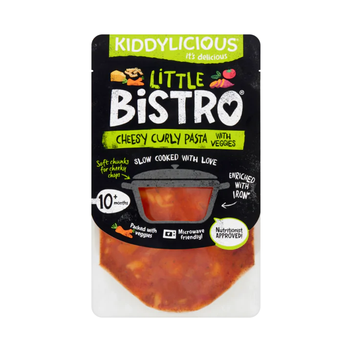Kiddylicious Little Bistro Gekrulde Pasta met Groenten en Kaas 10+ Maanden