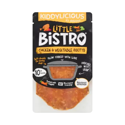 Kiddylicious Little Bistro Kip & Groenten Risotto 10+ Maanden