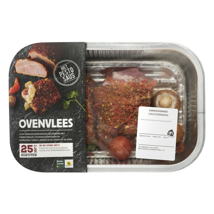 Huismerk Ovenschaal varkenshaas mediterraan