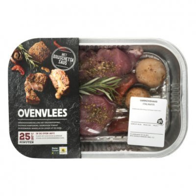 Huismerk Ovenschaal varkensmedaillons Italiaans