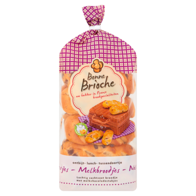 Bonne Brioche Chocoladebroodjes 10 stuks