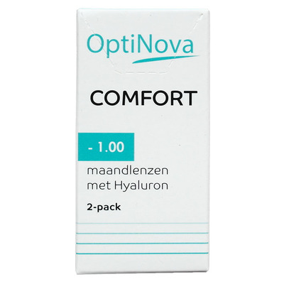OptiNova Comfort maandlenzen hyaluron -1,00