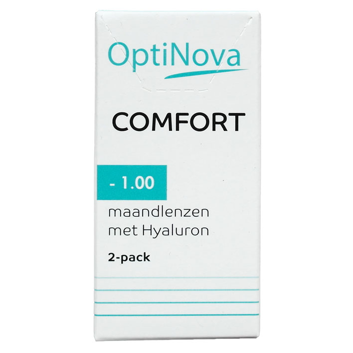 OptiNova Comfort maandlenzen hyaluron -1,00