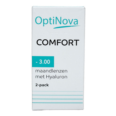 OptiNova Comfort maandlenzen hyaluron -3,00