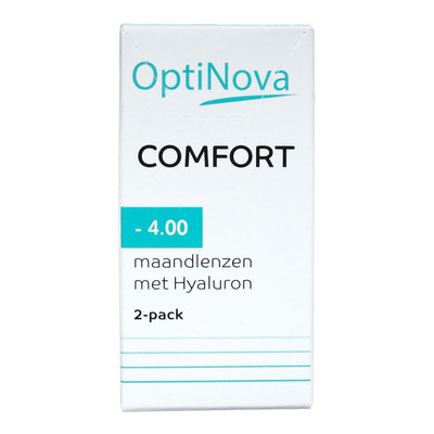 OptiNova Comfort maandlenzen hyaluron -4,00