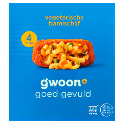 Huismerk Vegetarische Bamischijf 4 x 80 g