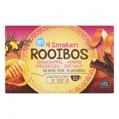 Huismerk Thee 4 smaken rooibos