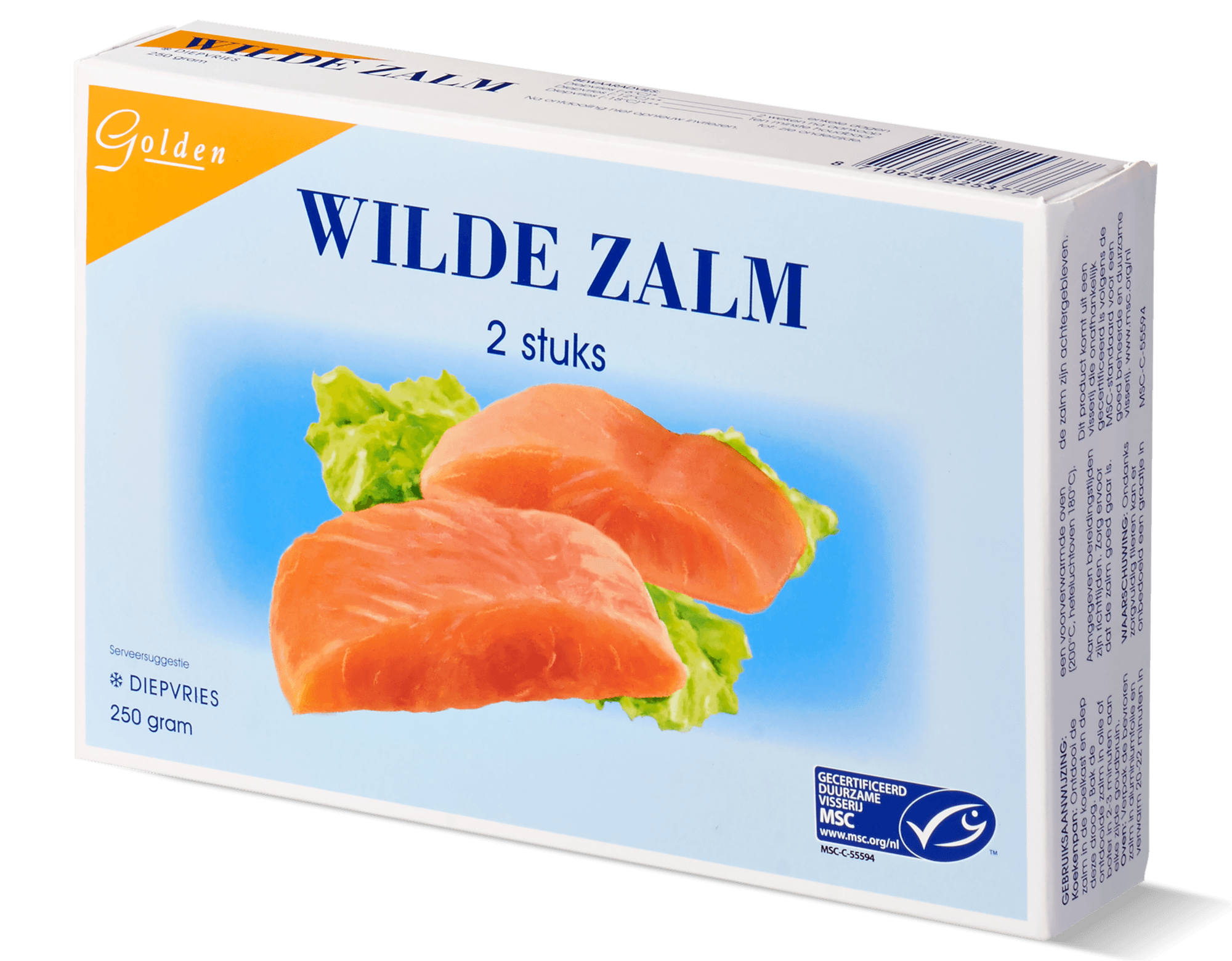 GOLDEN WILDE ZALMFILET 250GR