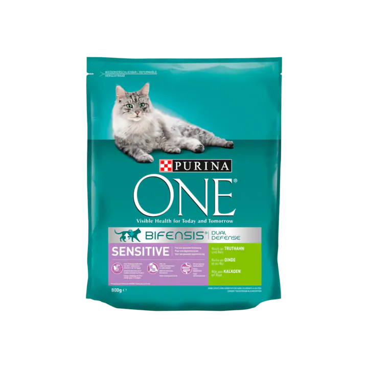 Purina ONE Sensitive met Kalkoen en Rijst Kattenbrokken