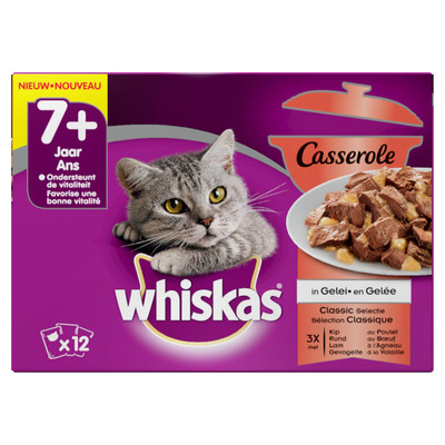 Whiskas Casserole senior classic selectie