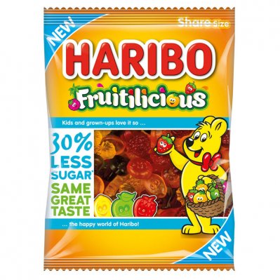 Haribo Fruitilicious 30% minder suiker