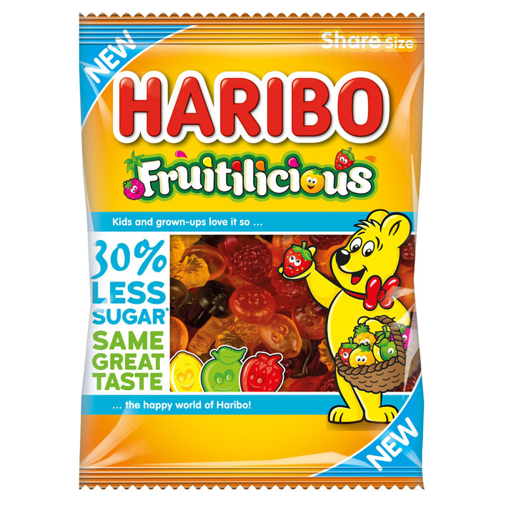 Haribo Fruitilicious 30% minder suiker