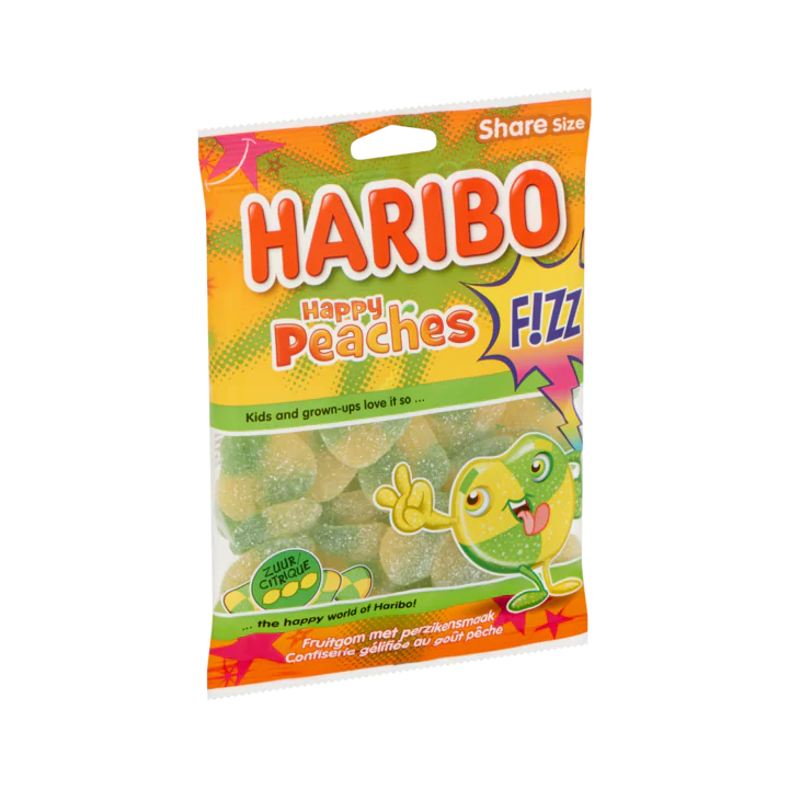 Haribo Happy Peaches F!ZZ Share Size