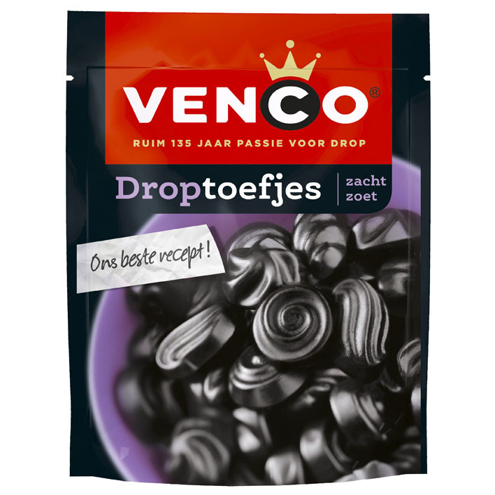Venco Droptoefjes zacht zoet