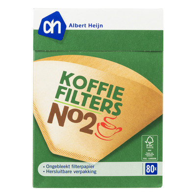 Huismerk Koffiefilters bruin nr. 2