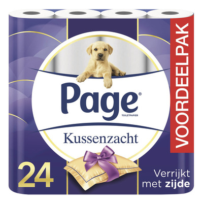 Page Kussenzacht toiletpapier