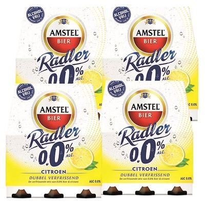 Amstel Radler citroen 0.0% fles 24 x 30 cl.