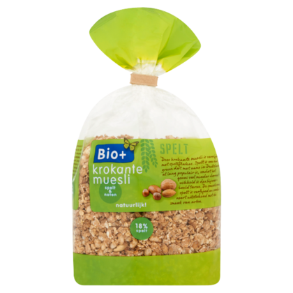 Bio+ Krokante muesli spelt noten biologisch