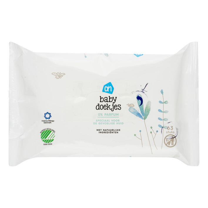 Huismerk Babydoekjes puur 0% parfum