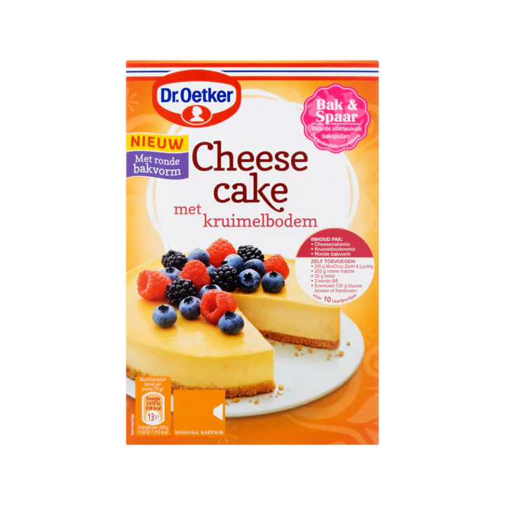 Dr. Oetker Cheesecake met Kruimelbodem