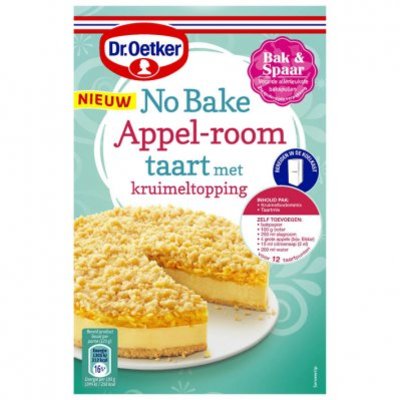 Dr. Oetker No bake appel-room taart
