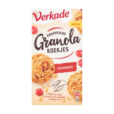 Verkade Knapperige Granola Koekjes Cranberry