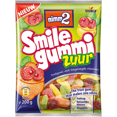 Smilegummi Zuur