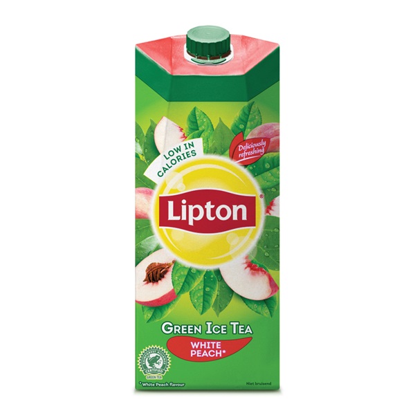 Lipton ice tea green white peach