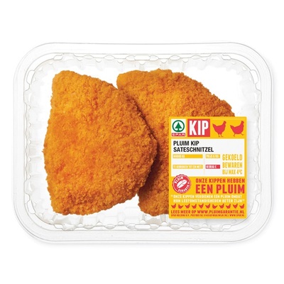 Huismerk pluim kipsateschnitzel 2 stuks