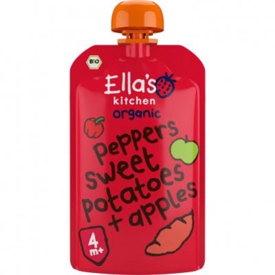 Ella's Kitchen 4+ Red peppers, sweet patatoes apples
