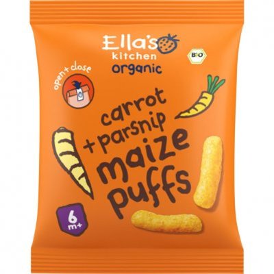 Ella's Kitchen Maize puffs carrot parsnip 6+