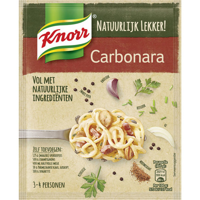 Knorr Natuurlijk spaghetti carbonara