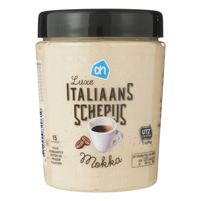Huismerk Italiaans schepijs mokka
