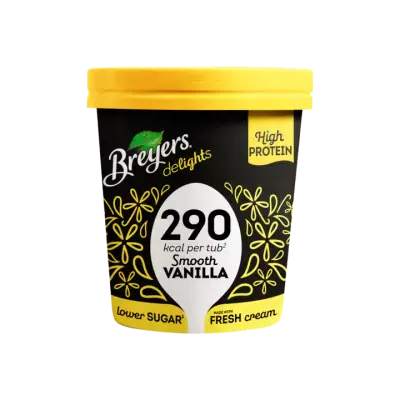 Breyers Lower Calorie & High Protein Ice Cream Smooth Vanilla