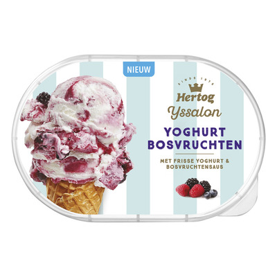 Hertog IJssalon yoghurt bosvruchten