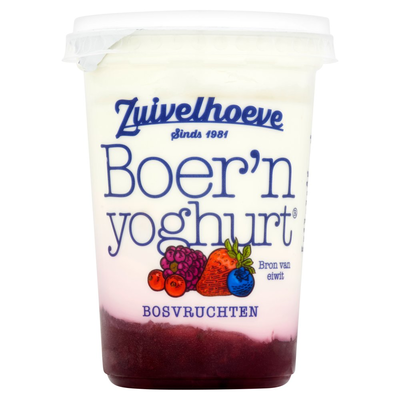 Zuivelhoeve Boer'n yoghurt bosvruchten