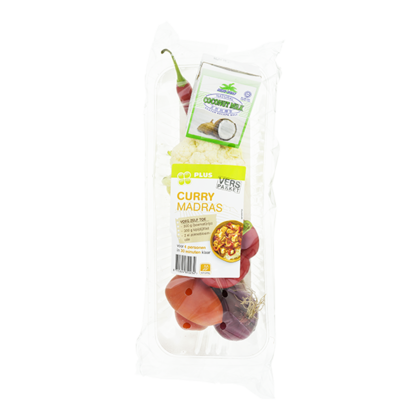 Huismerk Indiase curry madras maaltijdpakket