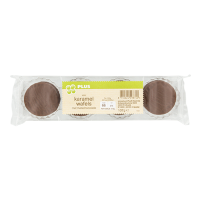 Huismerk Mini karamel wafels melk chocolade