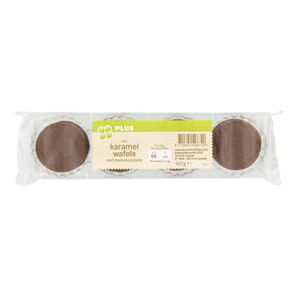 Huismerk Mini karamel wafels melk chocolade
