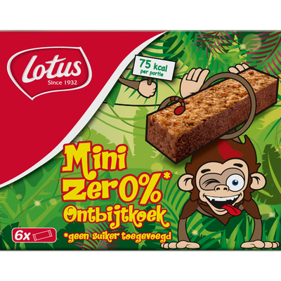 Lotus Mini zero koekjes aap