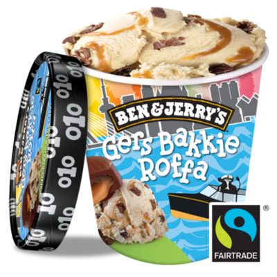Ben&Jerry's Rotterdam Gers bakkie Roffa Fairtrade